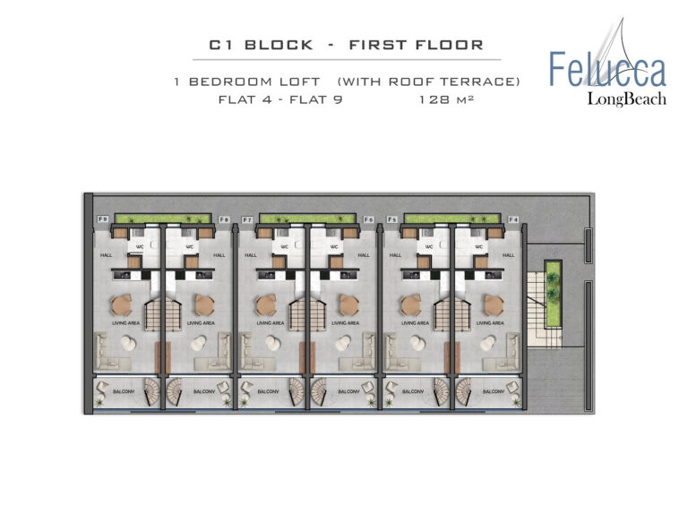 Loft mit Dachterrase C1 F7 Nordzypern auf der Insel Zypern