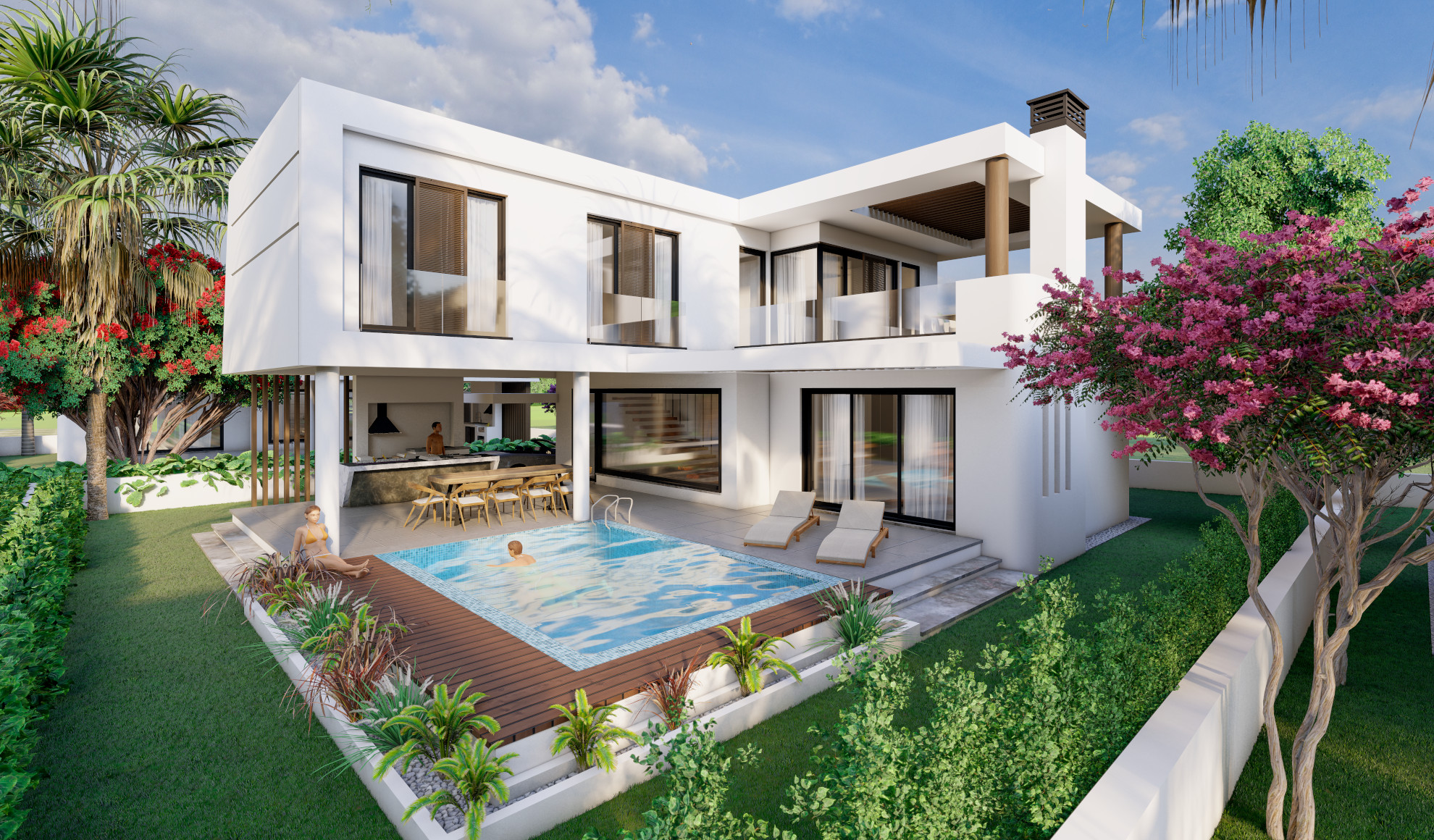 Villa mit Pool auf Nordzypern kaufen in der Nähe von Famagusta